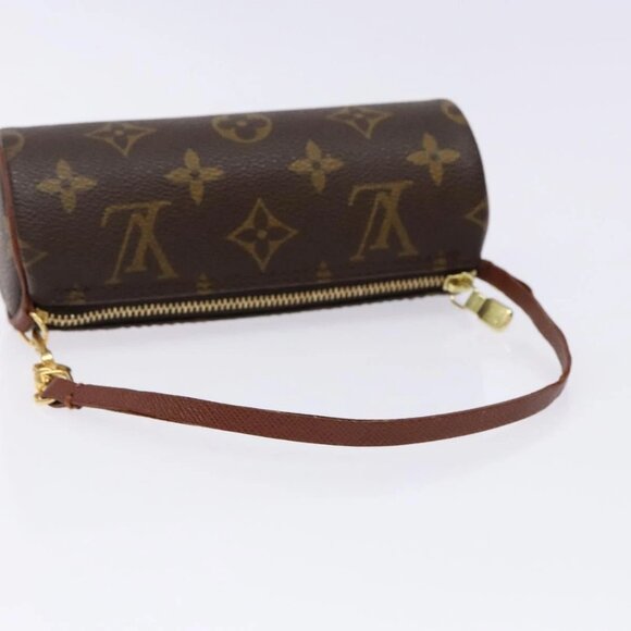 LOUIS VUITTON Monogram Papillon Pouch LV Auth 138438 - Picture 8 of 16